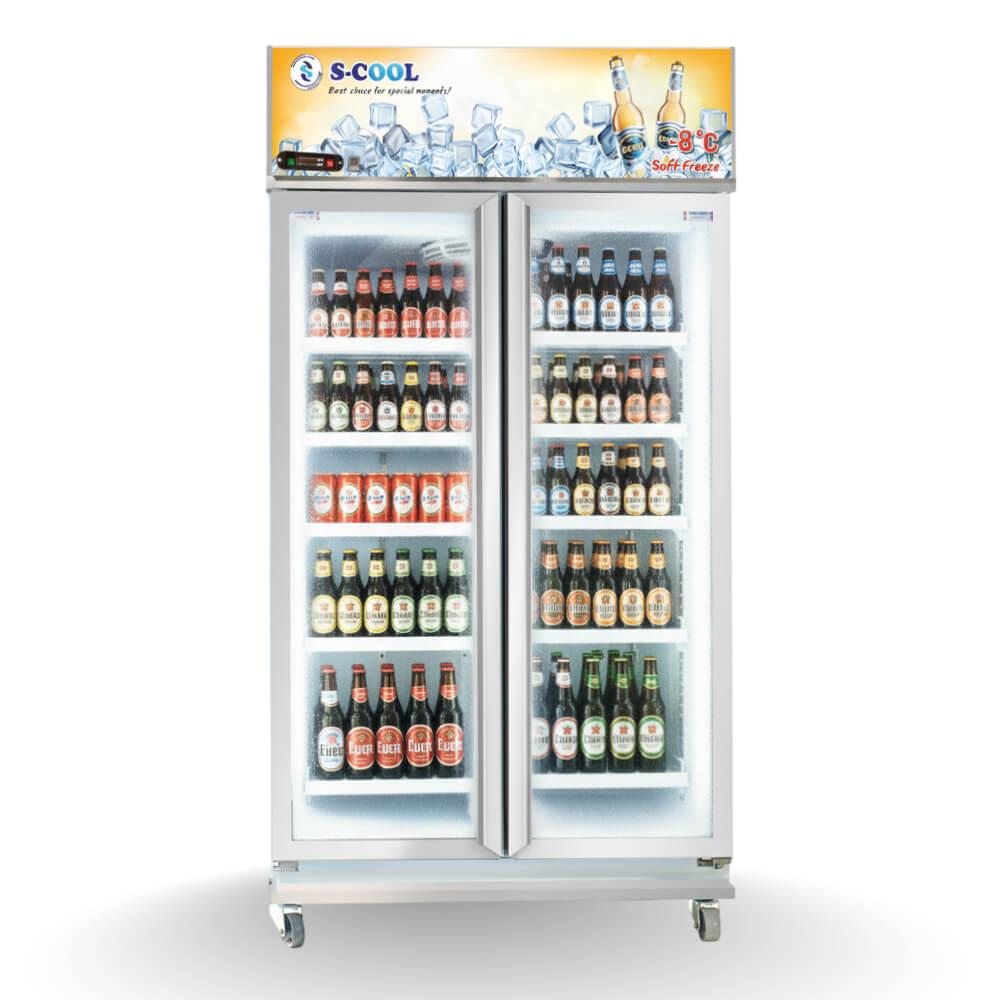 ตู้แช่เครื่องดื่ม 2 ประตู S-COOL SM-112C (-8&deg;C) 24.6คิว สีขาว